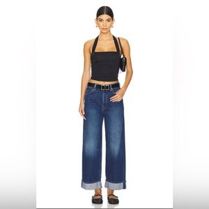 MOTHER Lil Mother Lil Spitfire Nerdy Cuff Wide Leg Jeans - 28P